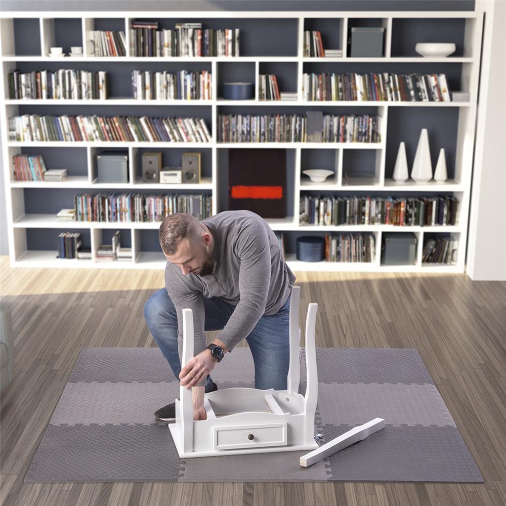 HMS Premium MP12 Puzzle‑Matte Fitness Unterlegmatte 9‑teilig 12 mm Dunkelgrau