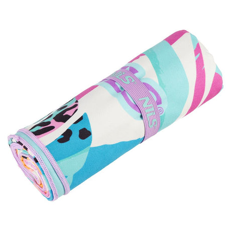 NILS Mikrofaserhandtuch 160x80 cm Flora - schnelltrocknendes Handtuch für Camping, Strand & Sport