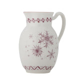 Bloomingville Wonderland Krug Rosa Steingut Weihnachtskrug 1606 ml
