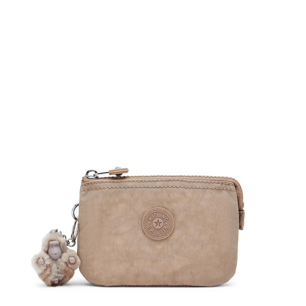 Kipling CREATIVITY S, kleine Geldbörse, True Beige (beige), Portemonnaie mit Reißverschluss