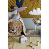 Bloomingville MINI Harrison Aufbewahrungskorb Natur Bankuan Grass Kinderzimmer Spielzeugkorb Löwe