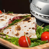 G3Ferrari elektrischer Pizzaofen Delizia 1200 W für Pizza Ø 31cm silber Pizzamaker mit feuerfestem Naturstein