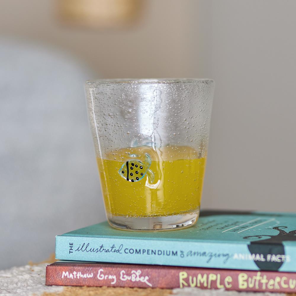 Bloomingville MINI Finney Trinkglas aus Glas, mundgeblasen, klar