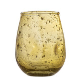 Bloomingville Henrike Teelichthalter braun aus Glas – mundgeblasener Kerzenhalter für Tischdeko