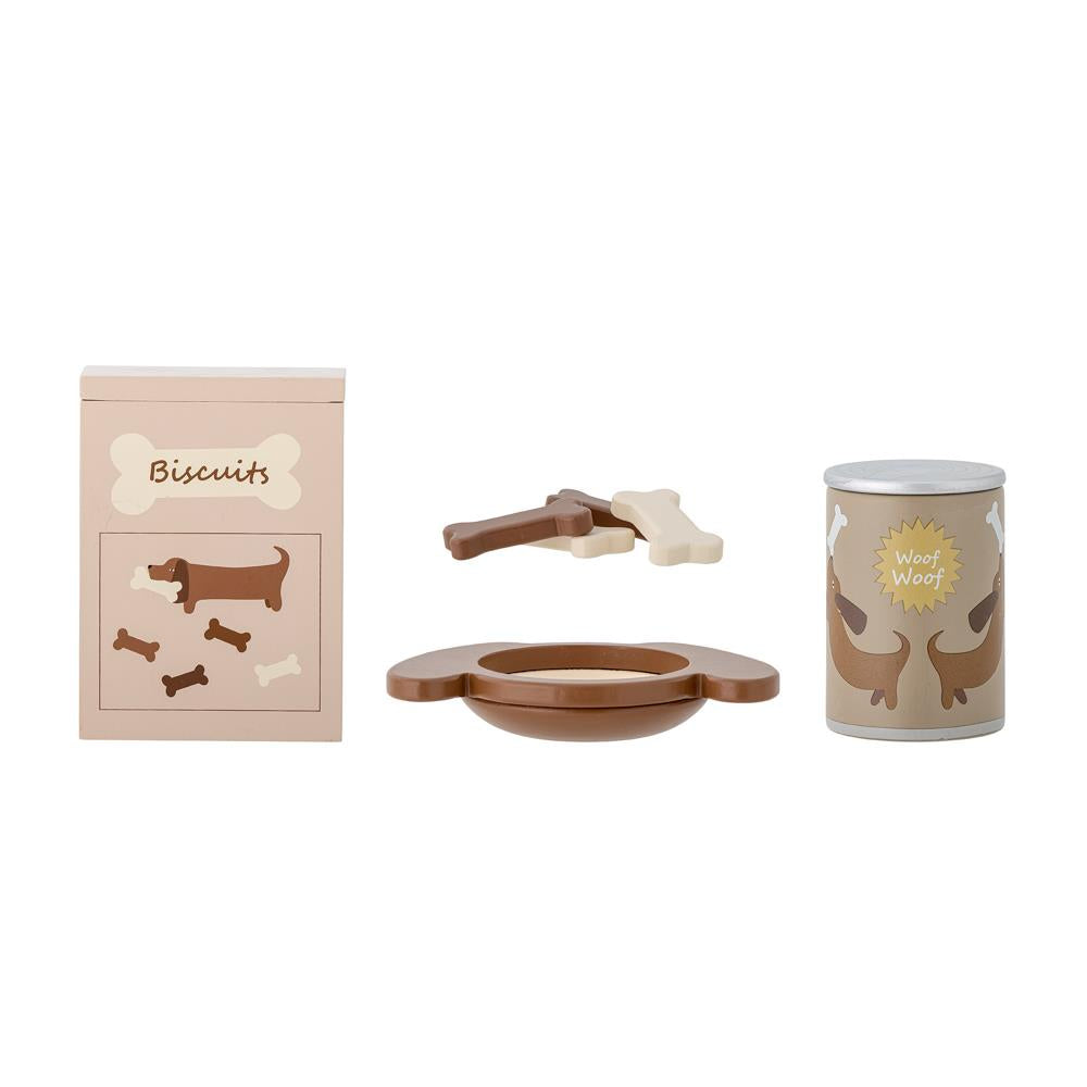 Bloomingville MINI Charlie Spielset Lebensmittel aus MDF, bunt, 7‑teilig