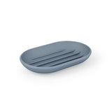 Umbra Touch Seifenschale, ovale Seifenablage mit Soft Touch Finish, in Schieferblau