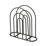 BOLTZE Serviettenhalter Ronia Schwarz Eisen Serviettenständer Serviettenspender Modernes Design