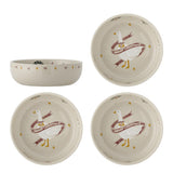Bloomingville Mary Schale Bunt Steingut 4er Set Weihnachtsschale 535 ml