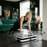 Vibrationsplatte mit Liegestützgriffen Bluetooth 150 kg | HMS SVP09