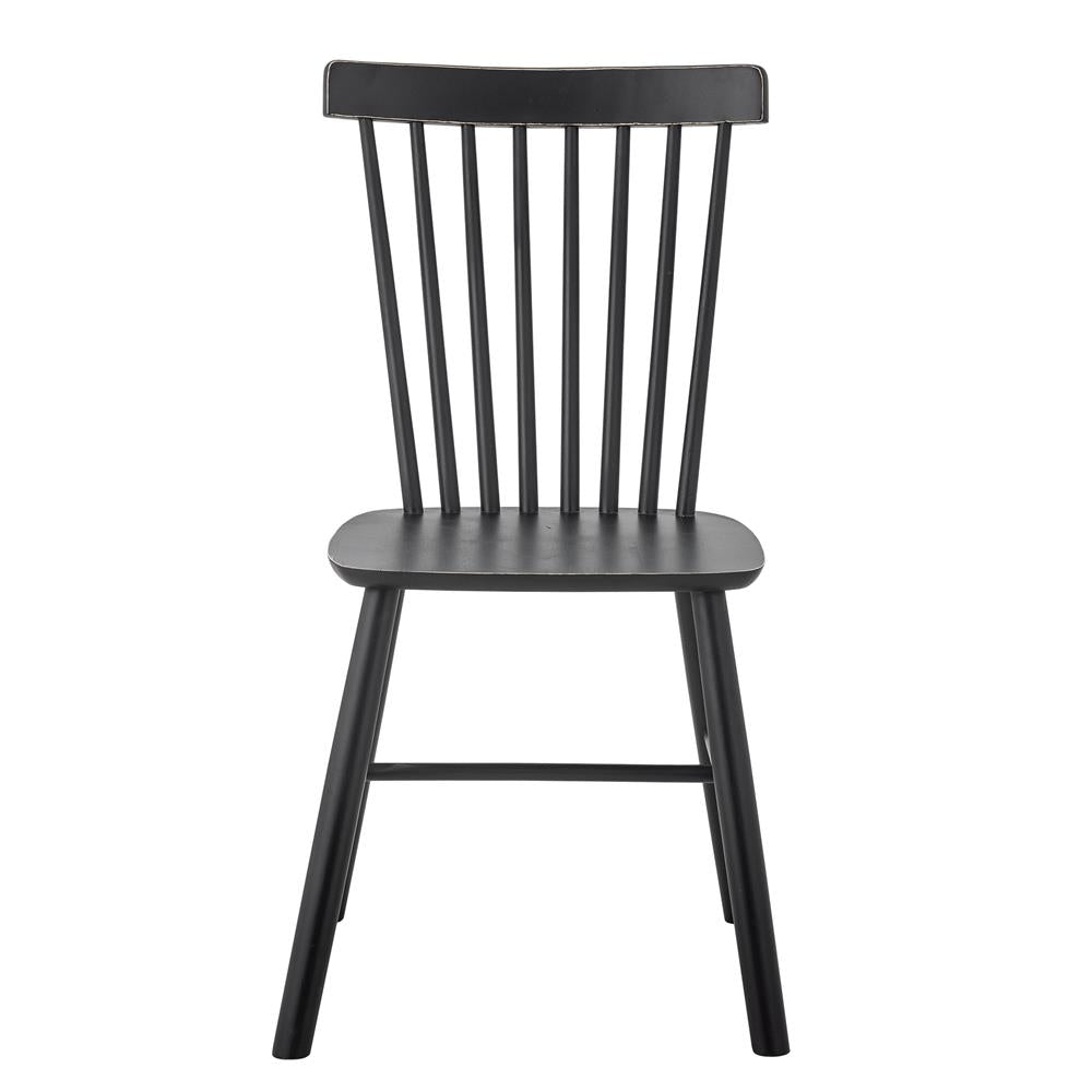 Bloomingville Mill Esszimmerstuhl schwarz L50 cm aus Holz – Stuhl für Esszimmer & Arbeitszimmer