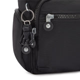 Kipling GABBIE S, Kleine Umhängetasche, Black Noir (schwarz), Schultertasche mit vielen Fächern