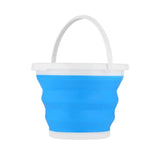 NILS CAMP Faltbarer Eimer 10L blau für Camping Outdoor Haushalt platzsparend