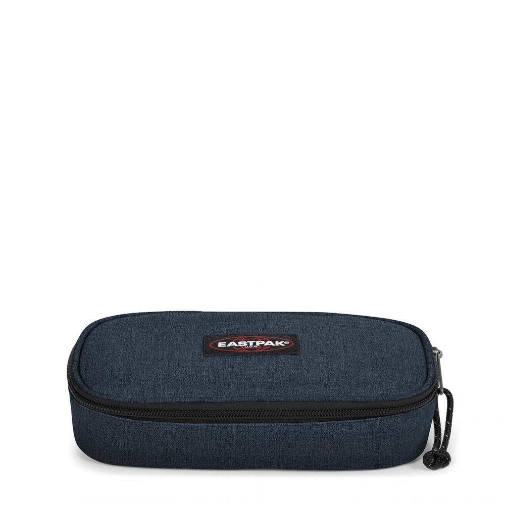 Eastpak OVAL SINGLE, Federmäppchen, Triple Denim (blau), mittelgroße Federmappe, Federtasche