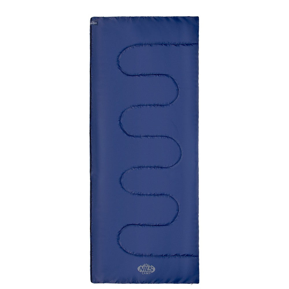 NILS CAMP Schlafsack Blau-Grau - leichter Sommerschlafsack für Camping, Trekking & Outdoor