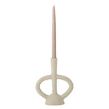 Bloomingville Ramina Kerzenständer in Weiß, 21cm, aus Polyresin