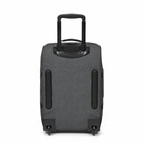 Eastpak TRANVERZ S, Kleiner Reisetrolley, Black Denim (grau), 42L, Rollkoffer mit 2 Rädern und TSA-Schloss