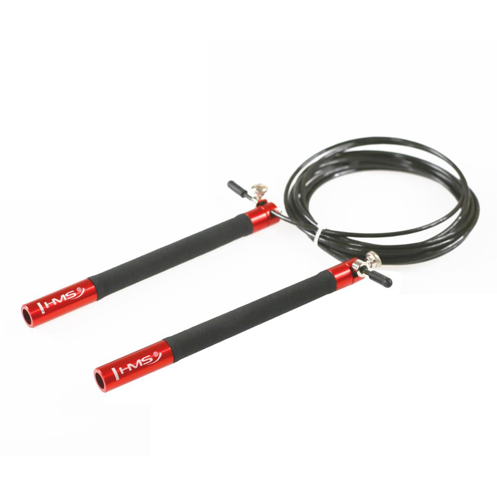 Speed Rope Springseil 300 cm Stahlseil verstellbar Rot/Schwarz | HMS SK54