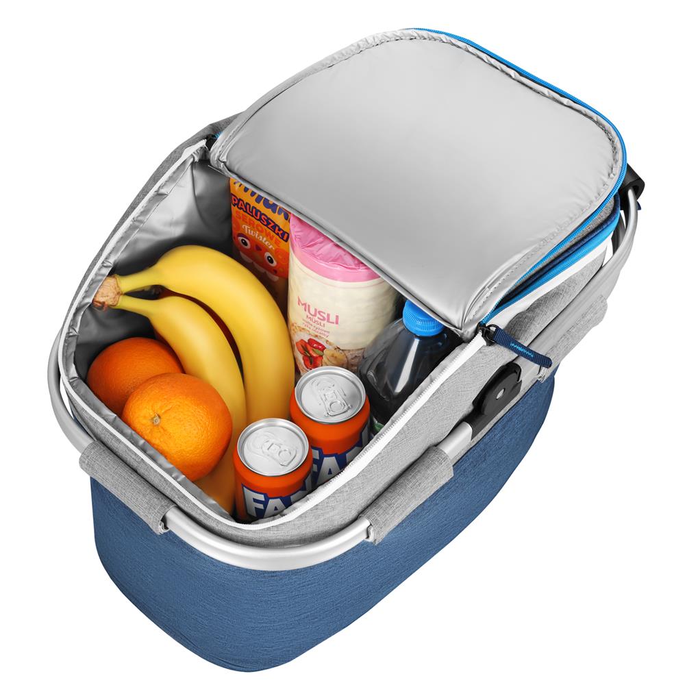 NILS Kühltasche 35L in Blau - große Thermotasche für Picknick, Camping & Einkauf