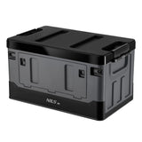 NILS CAMP Transportbox 38L Grau-Schwarz - klappbare Campingbox für Camping, Auto & Haushalt
