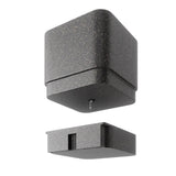 Umbra Cubiko Wandpflanzkasten mit 4 Pflanztöpfen, vertikale/horizontale Ausrichtung, in Schwarz