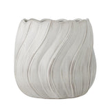 Bloomingville Isidora Blumentopf Weiß Steingut 20 cm