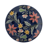 Bloomingville Meredith Teller 4er Set bunt - Steingut Teller handbemalt für Küche & Tischdeko