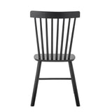 Bloomingville Mill Esszimmerstuhl schwarz L50 cm aus Holz – Stuhl für Esszimmer & Arbeitszimmer