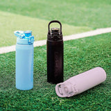 LocknLock Edelstahl Trinkflasche 720 ml Blau - Thermoflasche One-Touch auslaufsicher