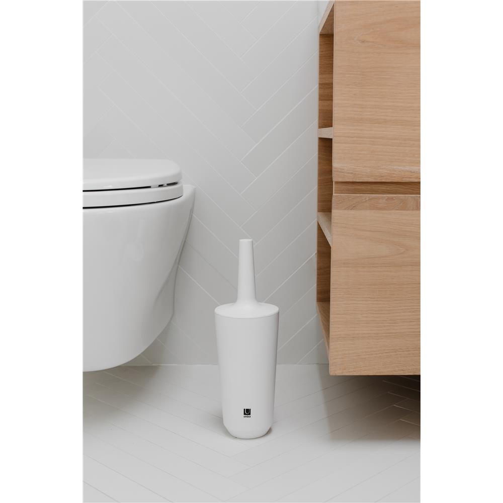 Umbra Corsa Toilettenbürste WC-Büstenhalter Melamin Weiß
