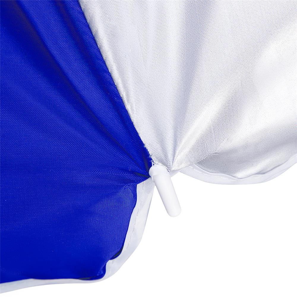 NILS CAMP Strandschirm blau-weiß UV Schutz SPF40 für Strand Camping Garten