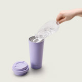 LocknLock One-Touch Clip Thermobecher 550 ml Blau - Isolierbecher To Go Edelstahl