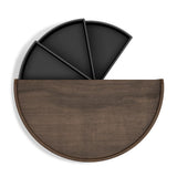 Umbra Moona Schmuckaufbewahrung 3-lagig Braun Holz Make-up Organizer