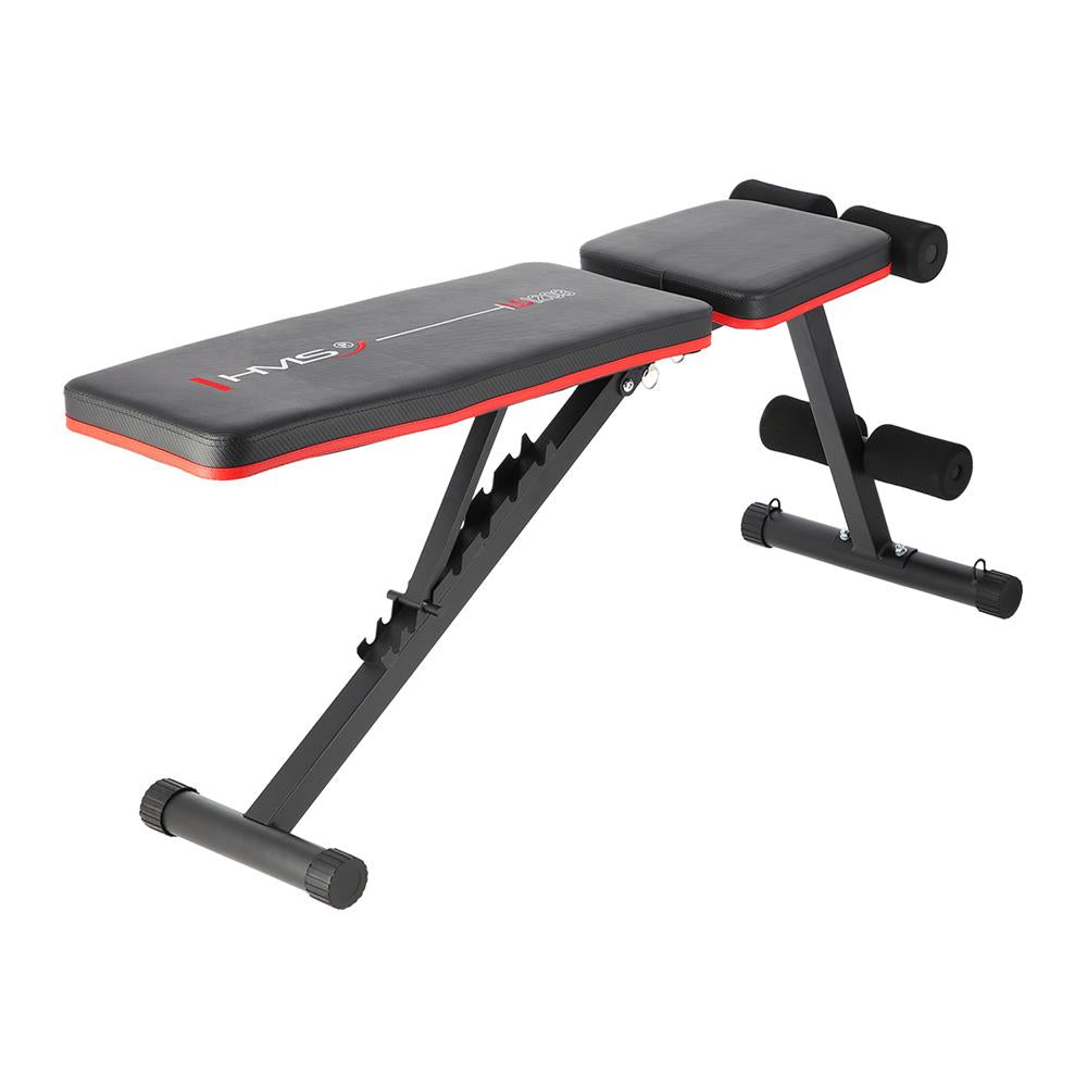 Klappbare Trainingsbank bis 200 kg mit Expandern | HMS LS1203