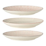 Bloomingville Cécile Teller, 3er Set, Bunt, 20cm, Steingut, dänisches Design