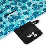 NILS CAMP Picknickdecke in Türkis 200 x 200 cm - große Outdoor Decke für Strand, Garten & Camping