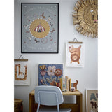 Bloomingville MINI Fritza Poster 2er Set, 25x35 cm, aus Papier mit Löwen- und Giraffen-Motiv