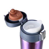 NILS Thermobecher 500 ml Edelstahl violett auslaufsicher für Camping Reise Alltag