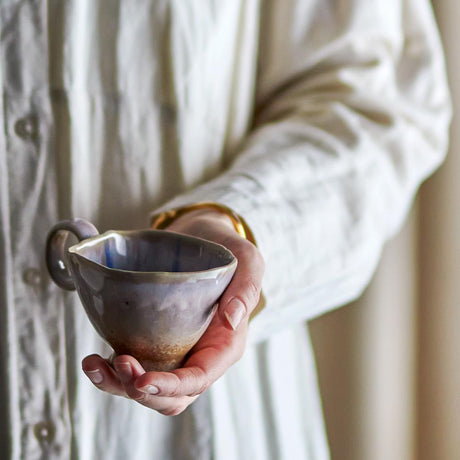 Bloomingville Imogen Tasse aus Steingut in Bunt 175 ml – handgefertigte Tasse für Küche