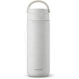 LocknLock Edelstahl Trinkflasche 475ml Weiß, rutschfest, leicht, Griff