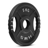 Hantelscheibe 5 kg Gusseisen 50 mm mit Griffen | HMS TOD05