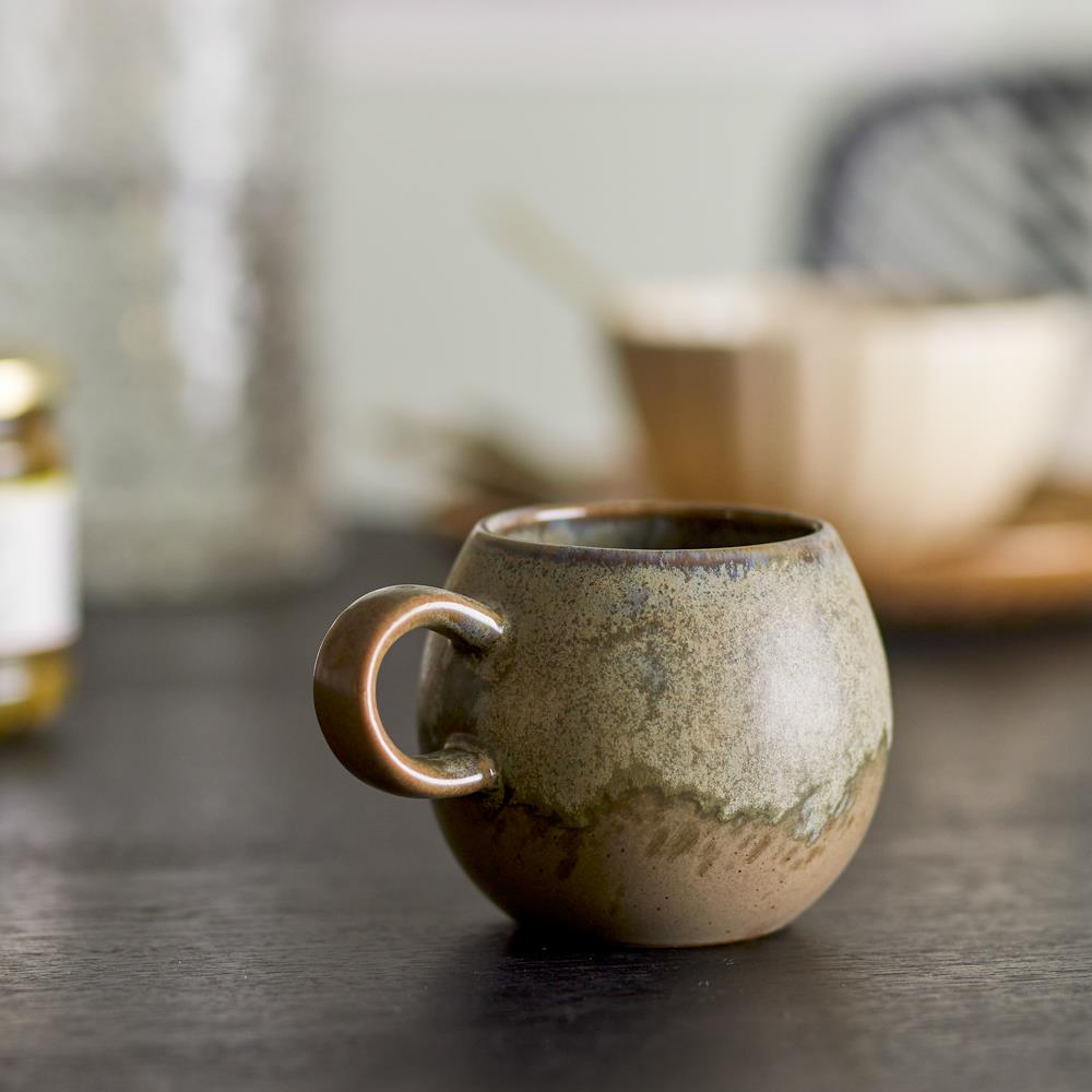 Bloomingville Paula Tasse Braun Steingut 275ml Kaffeetasse