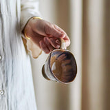 Bloomingville Imogen Tasse aus Steingut in Bunt 175 ml – handgefertigte Tasse für Küche