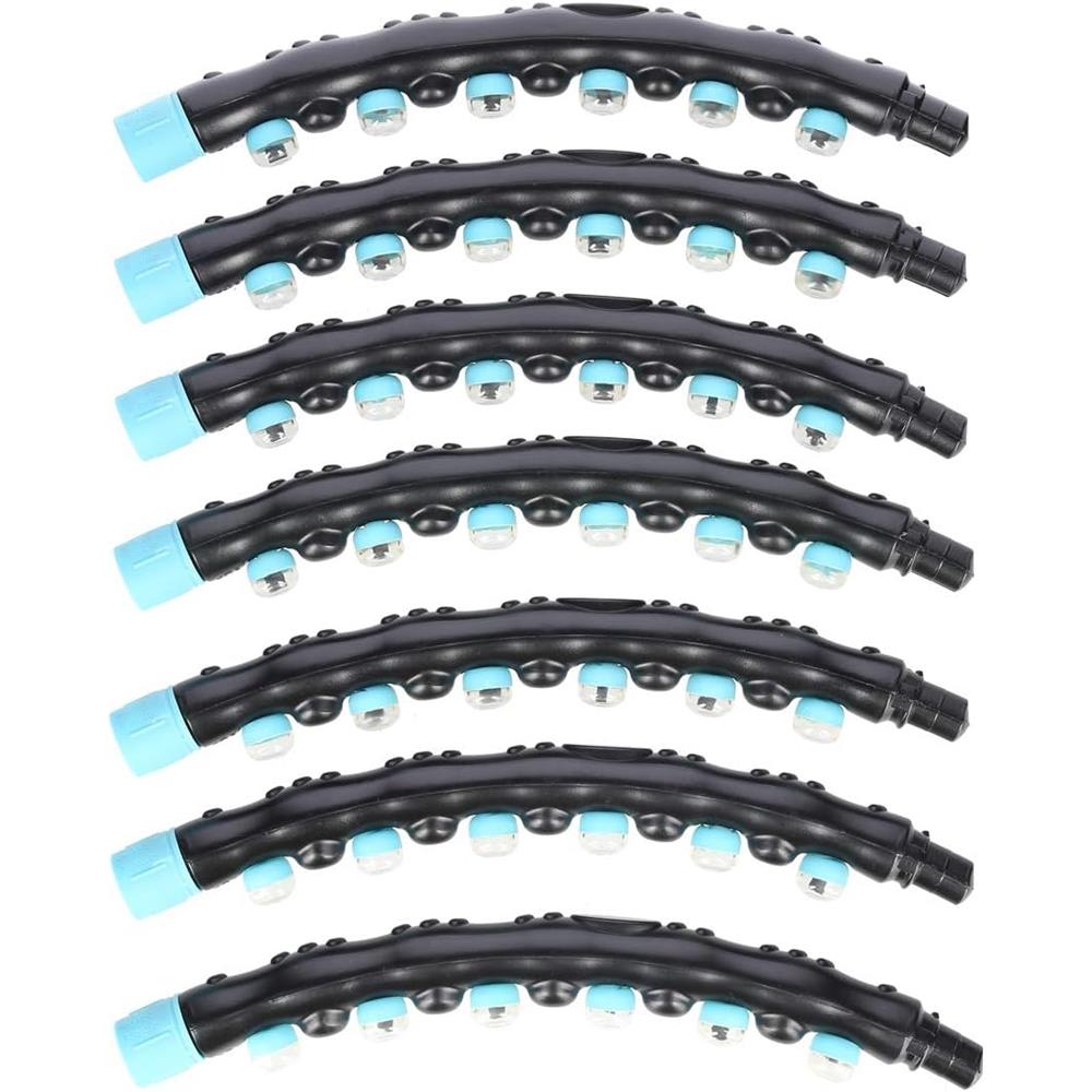 Hula Hoop Reifen 98 cm mit Massagenoppen und Magneten Schwarz/Blau | HMS HHP006