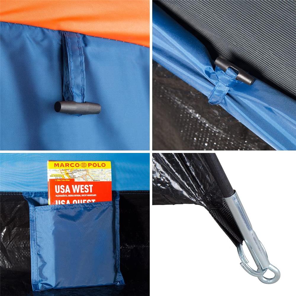 NILS CAMP Hiker Zelt für 2 Personen in Blau - kompaktes Campingzelt mit Vorraum für Camping & Outdoor
