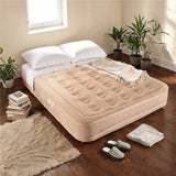 NILS CAMP Campingmatratze Doppelbett beige 200x145x35 cm mit elektrischer Pumpe Gästebett