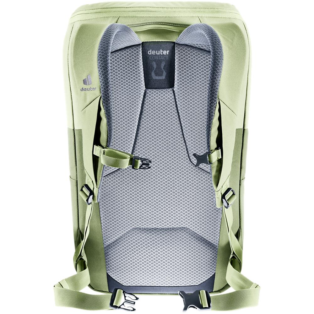 deuter UP Stockholm, Lifestyle-Rucksack, mineral-grove (grün), 22L, mit Flaschenhalter und Tabletfach