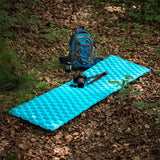 NILS CAMP Campingmatte extra lang 240 cm in blau für Camping Trekking Outdoor leicht