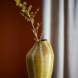 Bloomingville Abella Vase Steingut gelb 35,5 cm dekorativ
