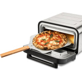 G3Ferrari elektrischer Pizzaofen Pizza Pro silber Pizzamaker bis 450°C Display Pizzastein Selbstreinigungsprogramm