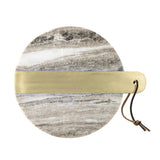 Bloomingville Villette Schneidebrett Marmor Messing 30,5x25cm edel